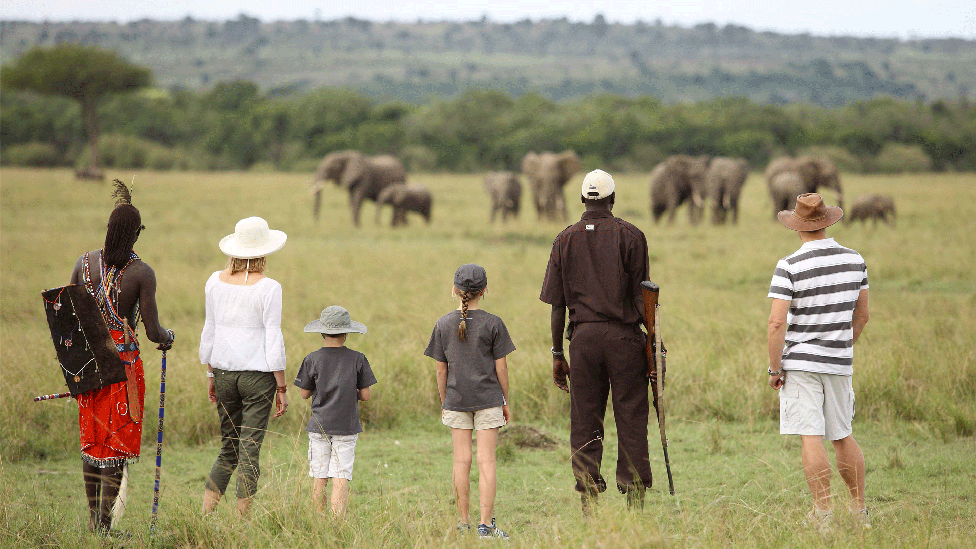 9 Days Zanzibar and wildlife Safari 4 kenya-kichwa-family-walking-masaai